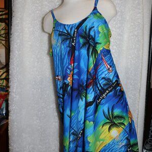 Rima beautiful beach dress Antigua West Indies size large